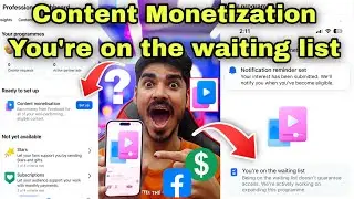 You&rsquo;re on the waiting list facebook 🤔 Notification reminder set facebook 😍 Content Monetization