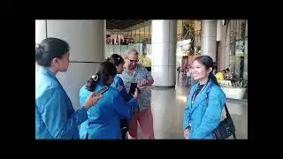 interview with a foreigner who was on holiday in Medan city, his place was Podomoro City Deli Medan
