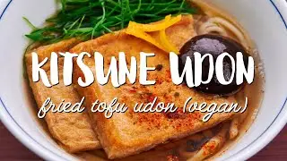 Kitsune Udon Noodles With Tofu (Vegan)