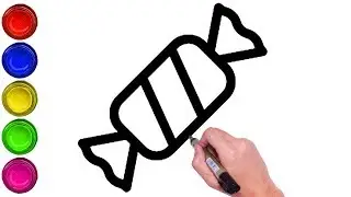 HOW TO DRAW A TOFFEE | DRAW TOFFEE | EASY TOFFEE DRAWING | HOW TO DRAW A CANDY