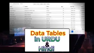 Data Tables 🔥🎉 in URDU HINDI | ilm ki justjo |✅👨🏻‍💻