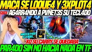 😲MACARIUS se DESCONTR0L0😲AG4RR4NDO a PVÑET4S0S su TECL4DO xq su CARRY se QUEDABA PARADO en la TF