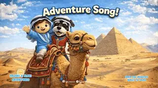 Egypt Adventure Song🐪🏜️ | Riding Camels by the Pyramids with Franki & Floki! | Kids Adventure Music