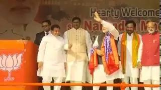 PM Modi addresses public meeting at Begumpet Airport, Hyderabad