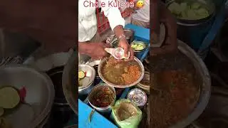 Buttery Chole Kulche😍 shorts  ytshorts  viralshorts  trending  foodie hub