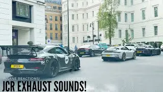 INSANE JCR Exhaust Porsche 991 GT3 RS Drive In London! *Loud FLAT 6 Sounds & Reactions!