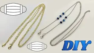 How to Make these 2 Mask Lanyard Necklaces - DIY Beaded Chain Mask Lanyards