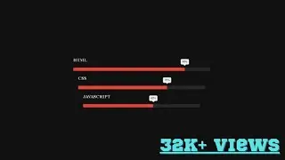 How to make a Animated Skills Bar using HTML And CSS || #easy || #animatedskillsbar || #coding