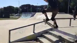 Olling 4 stair at Gisborne Skatepark