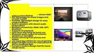 Best 4K Android Projector Under Budget | MVUYO 3D Cinema Review
