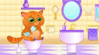 Bubbu - My Virtual Pet - Play Fun Pet Care Kids Game - Cute Cat Pooping
