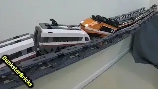 LEGO Train Crash and Bridge Collapse!!!  Bridge Failed Completely!!
