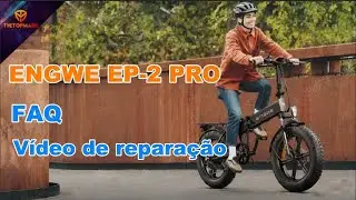 THETOPMARK ENGWE EP-2  Instalação da bateria no suporte traseiro - Portuguese version