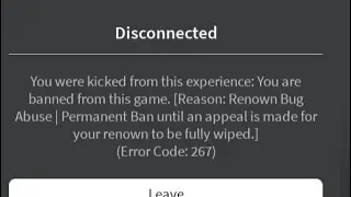 Banned. | Arcane Odyssey