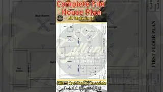 Complete House Plan File + 20 Drawings |Free Download for Your Dream Home 🏡 #houseplan #architecture