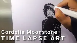 Time Lapse Drawing - Cordelia Moonstone(The Magic Order)