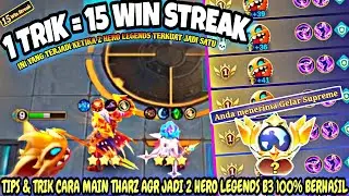 1 TRICK = 15 WIN STREAKS ‼️ TIPS & TRICKS ON HOW TO BECOME 2 LEGENDARY HEROES B3 100% SUCCESSFUL ...