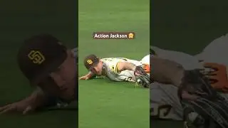 Action Jackson 😤 #mlb #sportshighlights #jacksonmerrill #padres #sports #baseball #catch