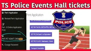 Ts Police events Hall tickets Download#tspolice #driver #fireoperator #tslprb #conistable