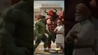 Hulk Ke Gaon Me Aaya Junglee Murga | Dangerous Fight | Action Story #hulk #viral #halku