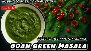 Goan Special Occasion Green Masala Recipe| Perfect Dish Masala| #greenmasala #occasion #goanrecipe 