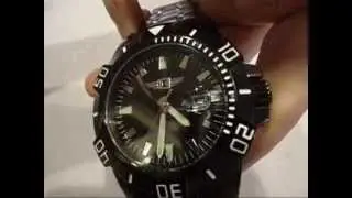 New I From Invicta All Black Stainless Steel Watch