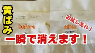 【シャツの黄ばみ】過炭酸ナトリウムとアイロンで一瞬で消せます。