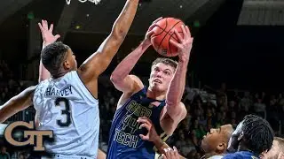 Georgia Tech's Ben Lammers Soars In For Two-Handed Slam
