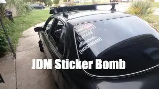 Vlog #43 | Applying Car Decals: JDM Sticker Bomb