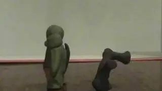 Green VS Purple Fight
