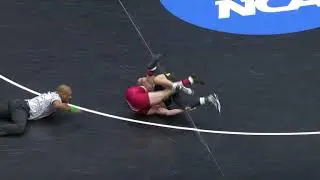 2018 NCAA Wrestling 141lbs: Jaydin Eierman (Missouri) fall Eli Stickley (Wisconsin)