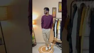 Maroon winter sweatshirt and trouser outfit combo | #weekendcasual #winterfashion #weekendoutfit