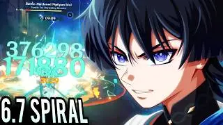 C6 R5 Wanderer 6.7 Spiral Abyss Speedrun [Genshin Impact]