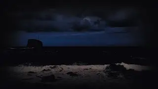 ✨ Ocean Waves at Night | 10H Dark Screen with Wind & Sea Sounds for Deep Sleep & Relaxation