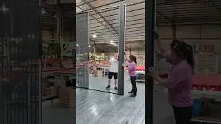Aluminum Retractable Screen Door#screendoor