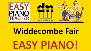 Widdecombe Fair piano tutorial: EASY keyboard folk song & note names #EPT 🎹