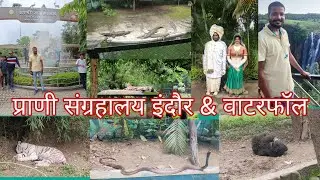 प्राणी संग्रहालय इंदौर में मज़ा और सजा । पातालपानी वाटरफॉल🥰। thesantoshvlog EP.5