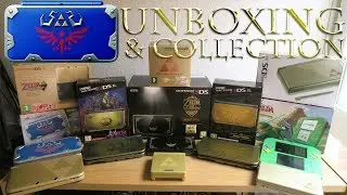 NEW NINTENDO 2DS XL HYLIAN SHIELD EDITION UNBOXING & ZELDA PORTABLE CONSOLE COLLECTION