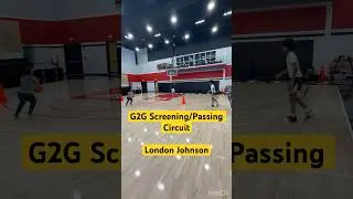 G2G Screening/Passing Circuit with London Johnson 🧪 #Basketball #Louisville #Shorts #Training #Gym
