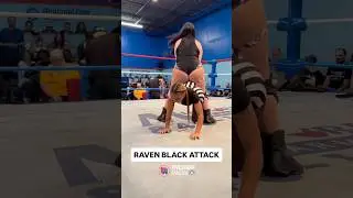 Raven Black with a hip attack! 💥 #MemphisWrestling