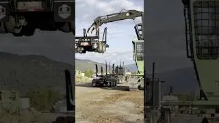 How to unload a log trailer