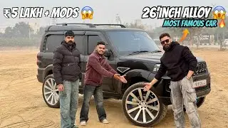 26 INCH Alloy Wali Scorpio 😳 | ₹5 Lakh+ Extreme Mods 🔥 | Punjab Famous Car Review