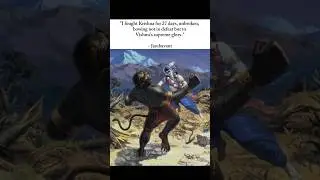 Krishna vs Jambavant Fight for 27 Days #krishna #jambavant #youtubeshorts