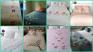 Top Class Hand Embroidered Bedsheets Collection || Homemade Embroidered Bedsheets