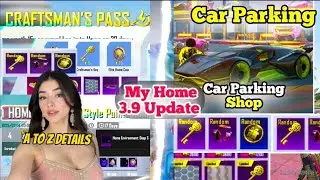Bgmi 3.9 update car parking shop | 3.9 update home pass | bgmi 3.9 update home features and benefits