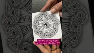 #serene #shorts #How beautiful is zentangle with some to guide