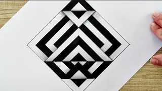 Anamorphic Illusion ,OP Art Ideas,Optical Illusion Tutorial Step by Step ,3D Art ,obstacle drawing