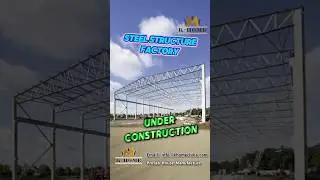 A 30,000sqm steel structure factory is under construction！#steelstructure #steelbuildings