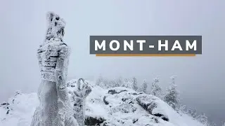 Frimas au sommet du Mont-Ham, tout est blanc! #randonn&eacute;e #montagne
