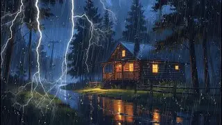Trouble Sleeping? This Cozy Cabin Rain Sound Will End Your Insomnia Tonight - Dark Screen